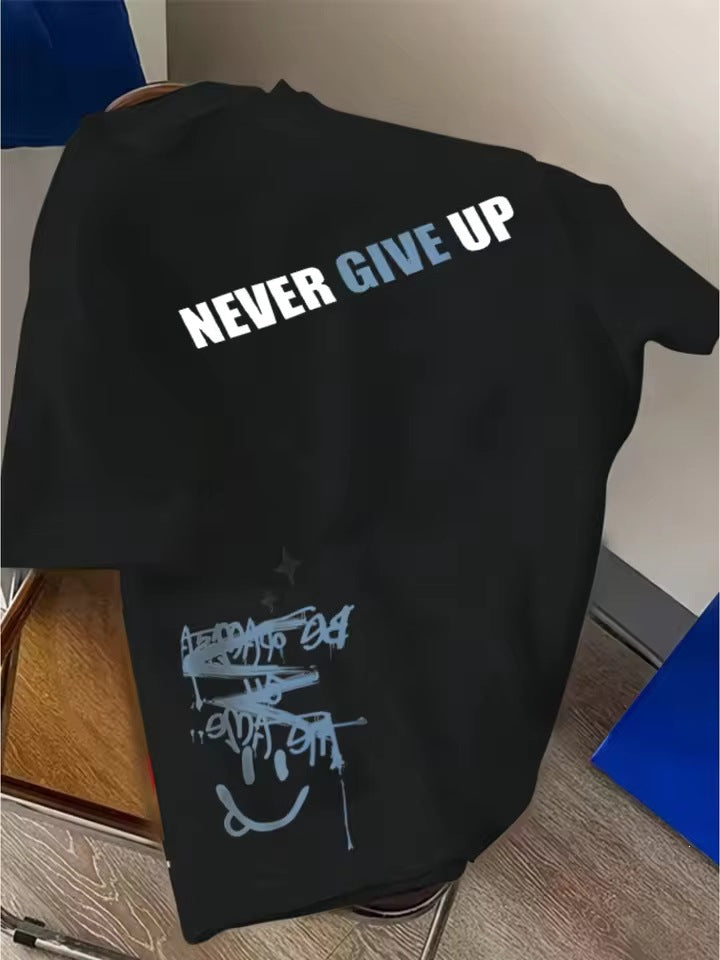 T-shirt à manches courtes imprimé style foncé
