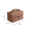 Cosmétiques sac-brebis-style grande capacité-camel couleur-26 * 18 * 14.5cm-PU-1 pièce