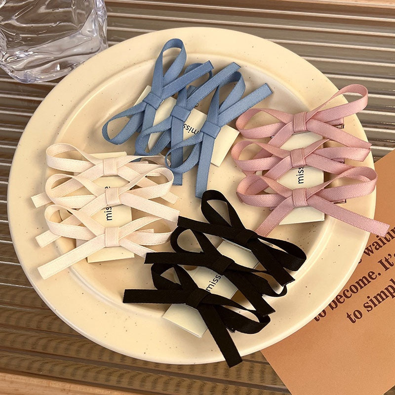 Dentelle style français Clip doux et épicé atmosphère Ribbon Petit Bowknot tissé Barrettes Pri
