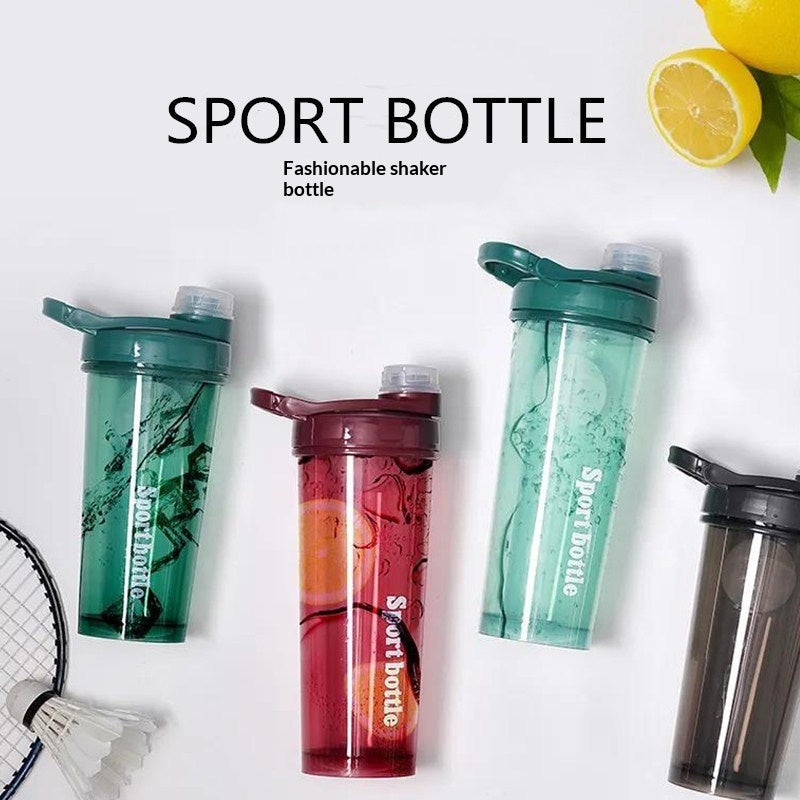 Bouteille de mélange d'eau de tasse de shaker de voyage portable de grande capacité