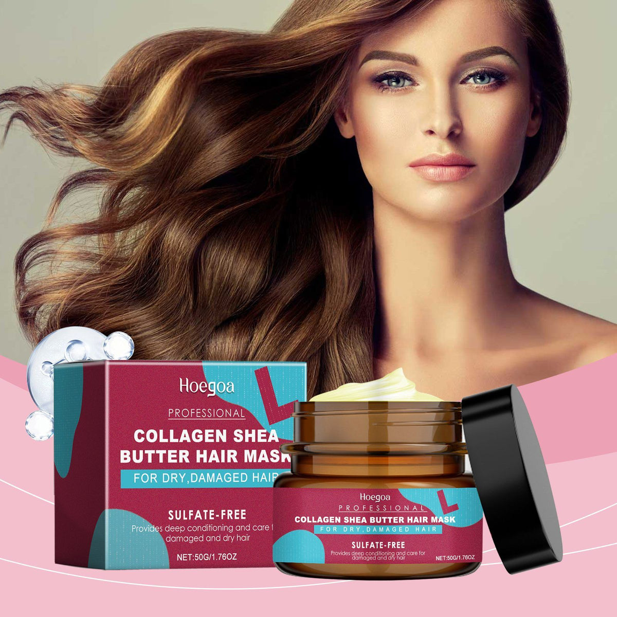 Masque de conditionnement capillaire HOEGOA Keratin