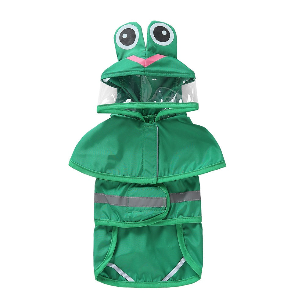 Chien Cartoon Pied réfléchissant Poncho Traction