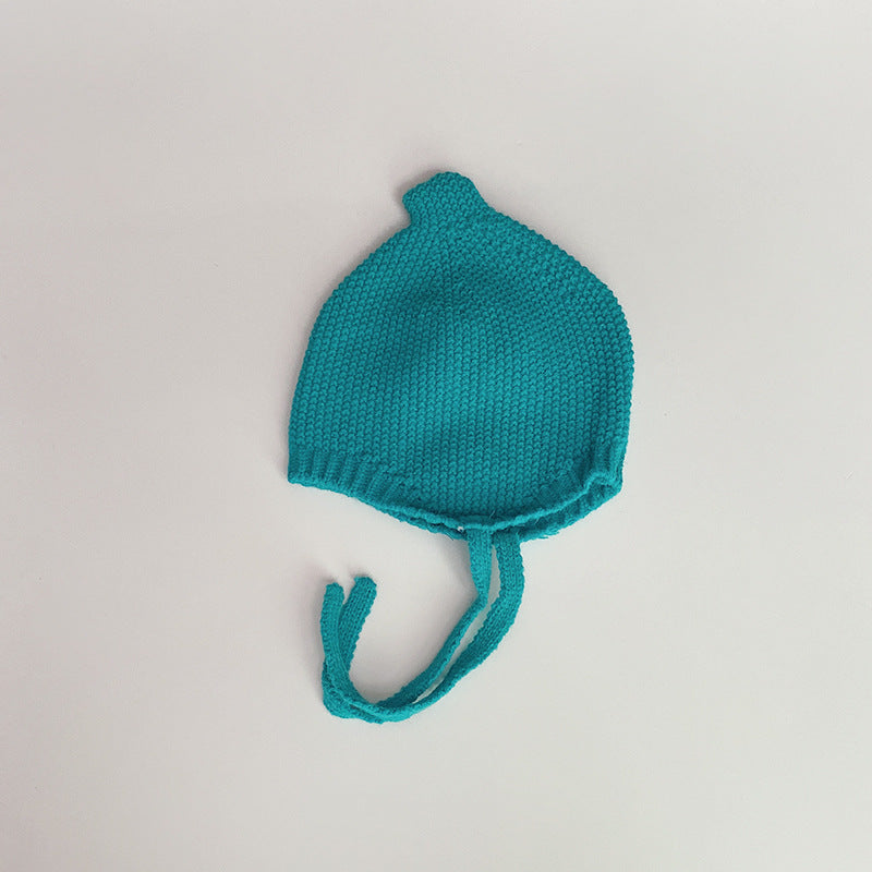 Automne hiver style coréen Solide-couleur chapeau bébé avec Conseil en forme de sucette