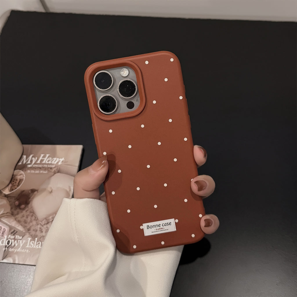 Ins-style Coréen Polka-dot dossier téléphonique