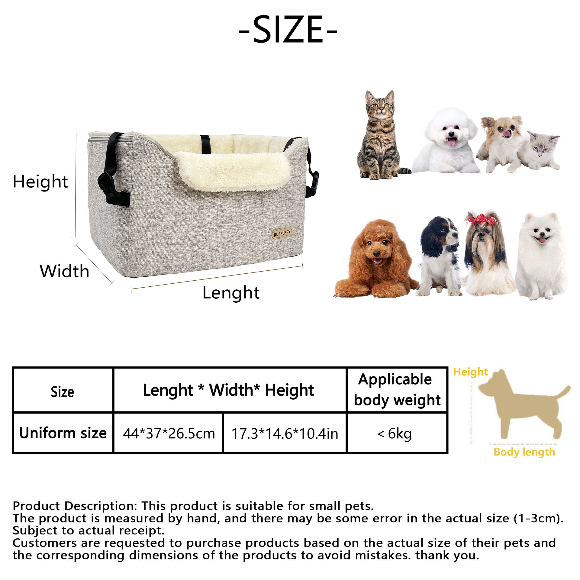 Porte-chien élégant et chaud