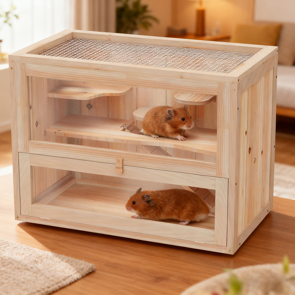 2-Niveau hamster Cage Mice and Rat House