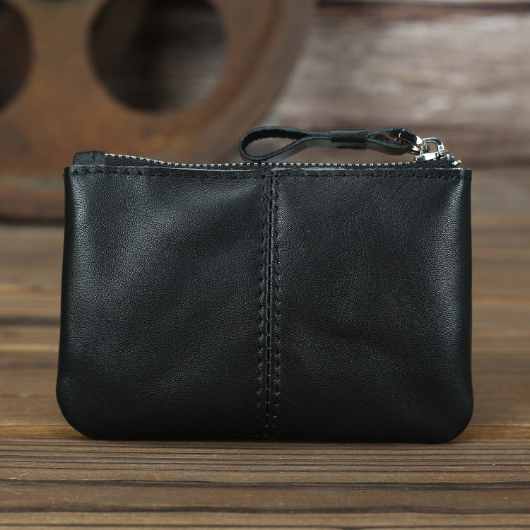 Rétro homme Crazy Horse Cuir Pièce Purse