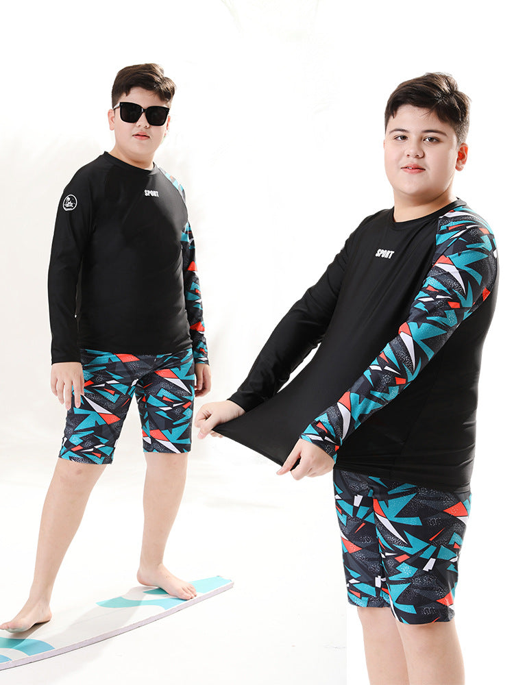 Maillots de bain pour enfants Trunks de bain pour garçons Modèle Maillots de bain pour enfants pour enfants plus âgés Deux-Pi