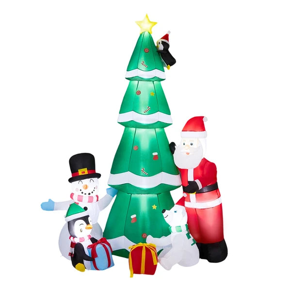 7.5FT Décoration gonflable de Noël éclairée