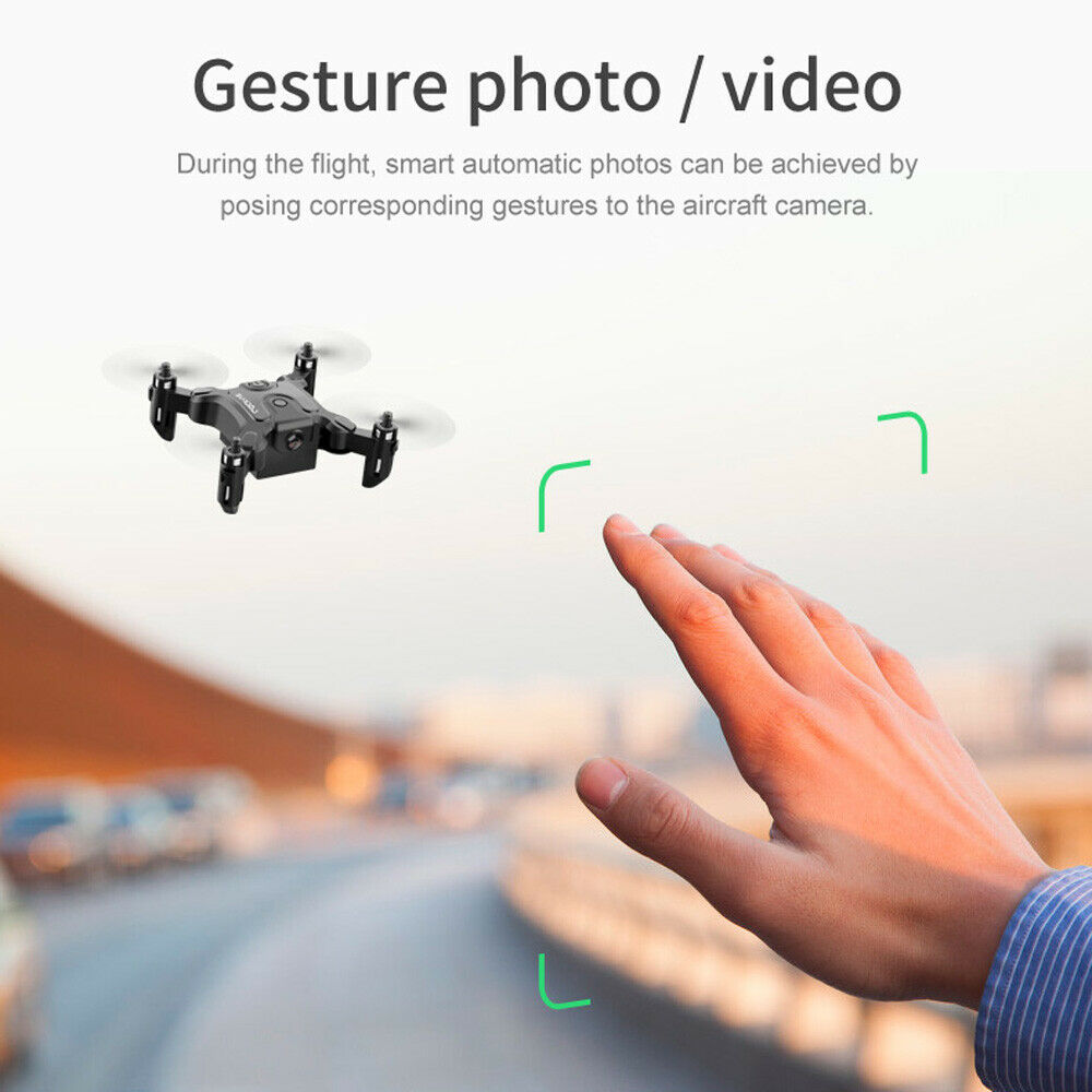 AU V2 Mini Drone Selfie WIFI FPV avec caméra HD pliable bras RC Quadcopter Toy.
