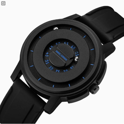 Marque Steel-band Sports Magnetic-levitation Silicone-ball Electronic Mens Watch