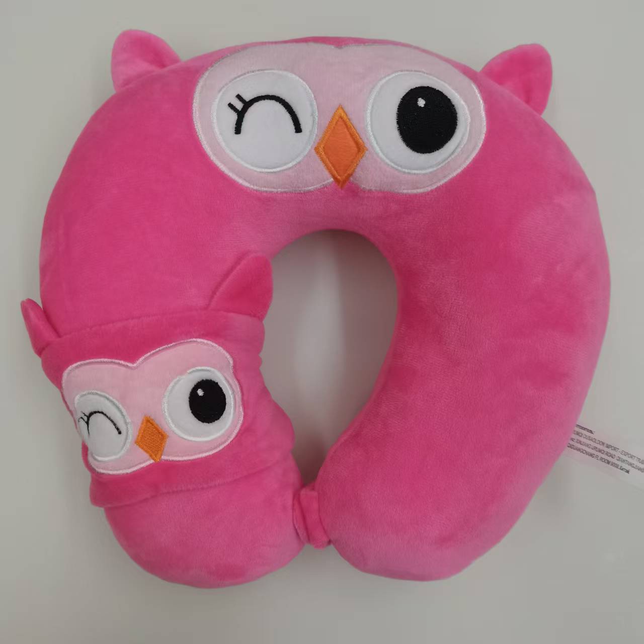 Cute Owl UShaped Travel Cou Oreiller en peluche douce Support de cou Oreiller