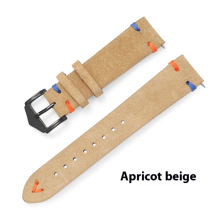 Bracelet en cuir véritable d'oreille brut à libération rapide