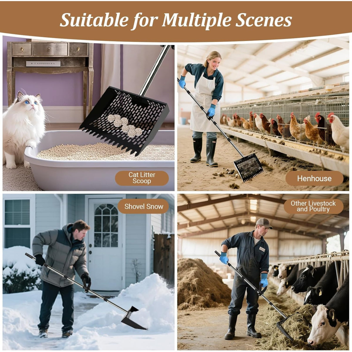 30cm long special shovel for chickens and ducks