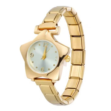Bracelet de montre en acier inoxydable cinq étoiles coloré