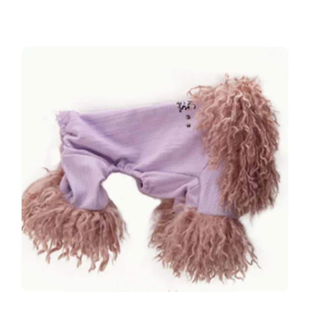 Four-Legged Dog Clothes Pet Powder Noblewoman Winter Year