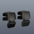 Men's Cufflinks Mode carré goutte huile simple 4 couleurs