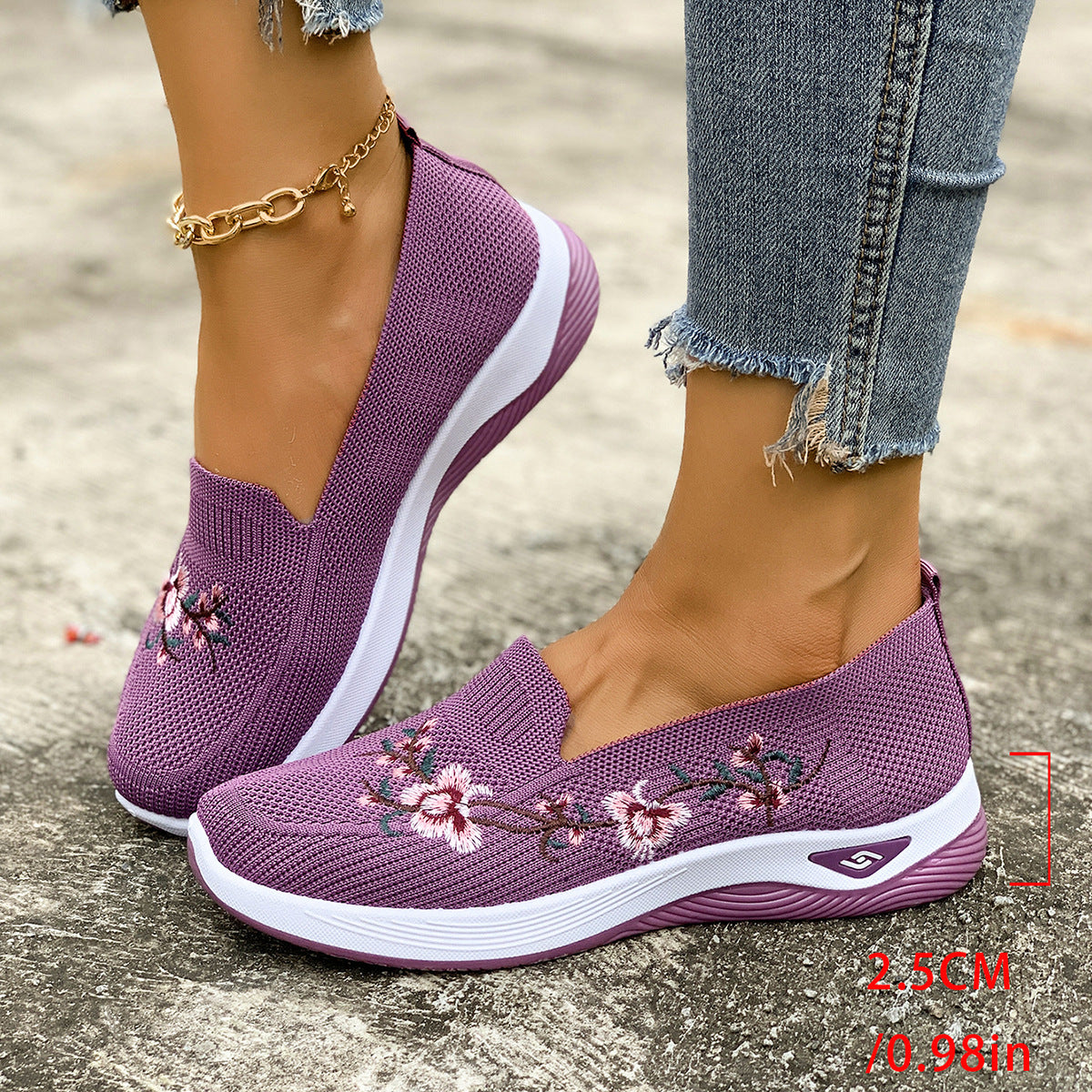 Femmes Mesh d'été chaussures avec semelles plates respirant et non-dérapant