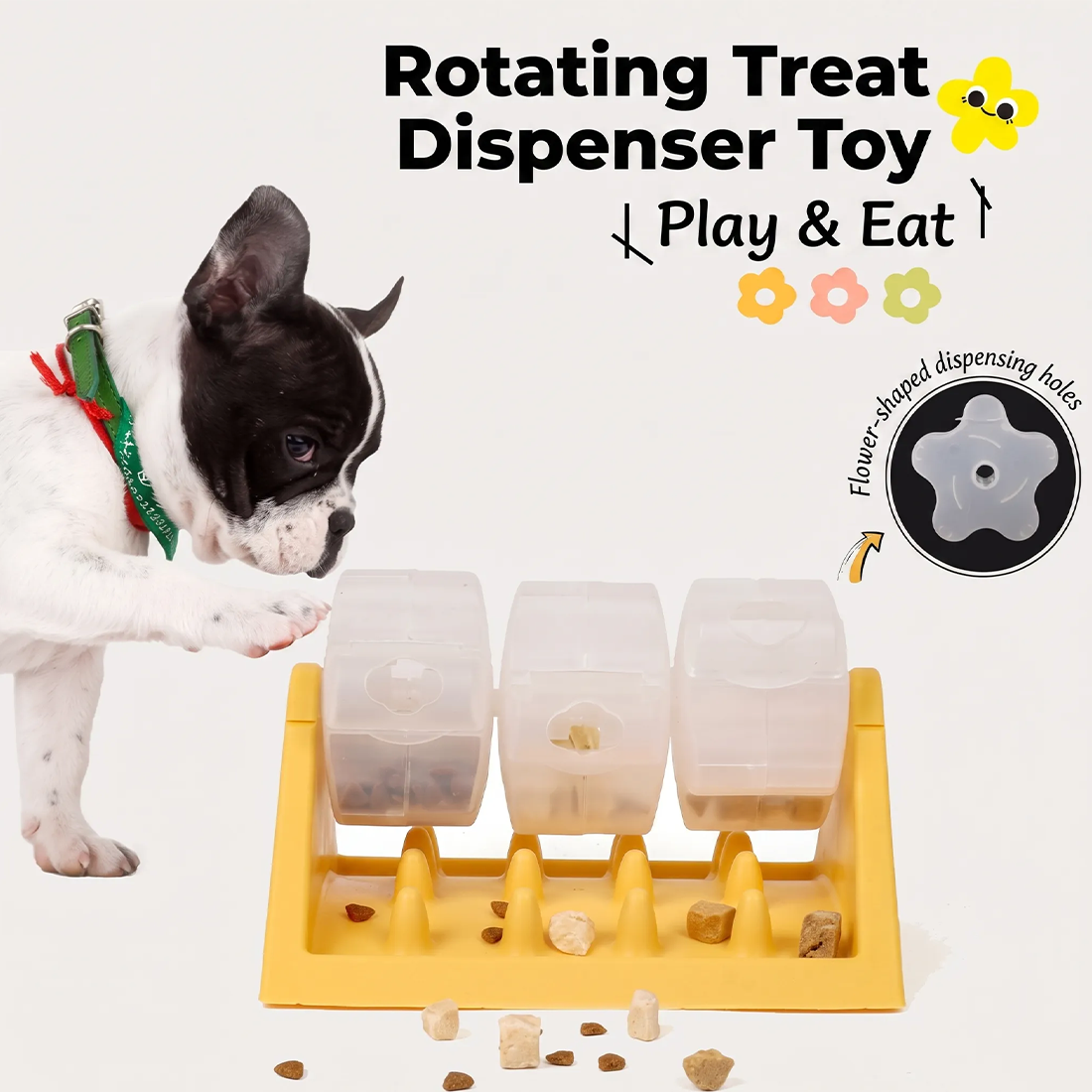 Puzzle Rotation Dog Bowl Slow Feeder Anti Bloat Gulp Plat interactif