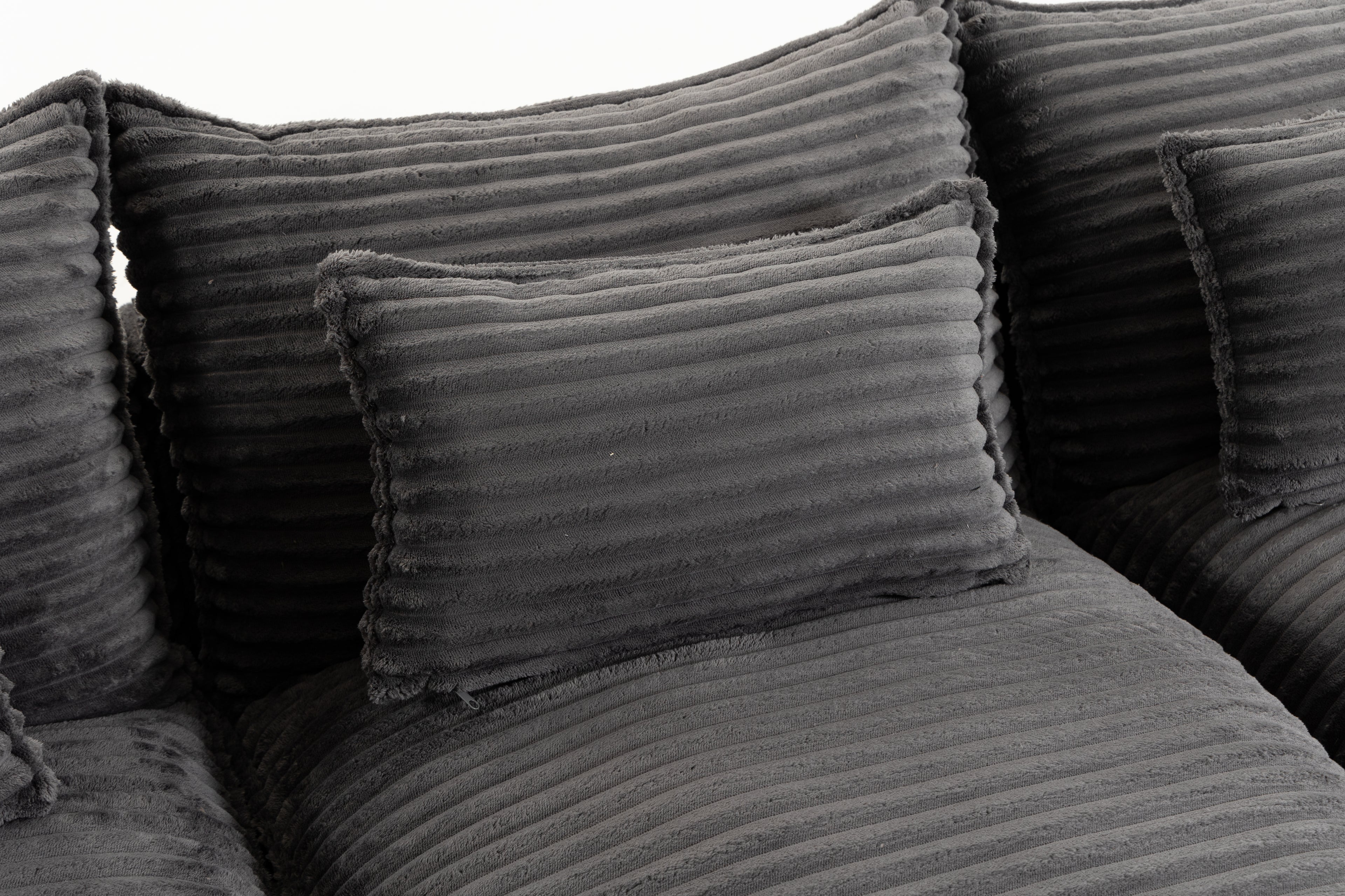 129,8" Largeur Cloud Couch Oversize Modular Sectional Canapé Vrai Relax Comfy Coupes Wide&De