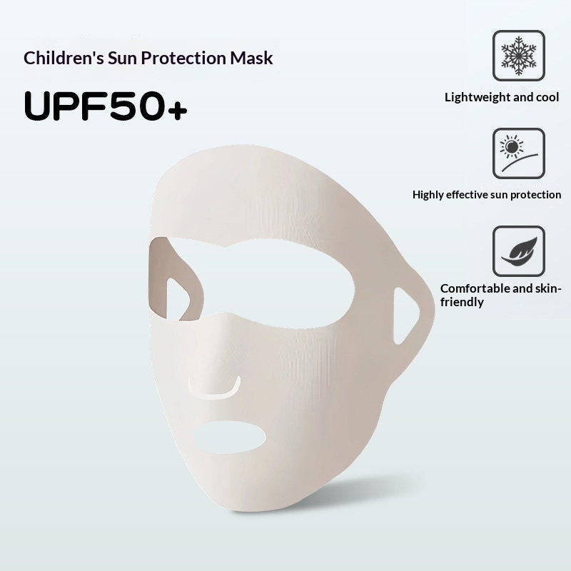 Masque visage de protection solaire pour enfants pour l'été