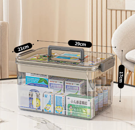 Boîte de rangement ménager Multi-niveau de médecine plastique à grande capacité Organisateur