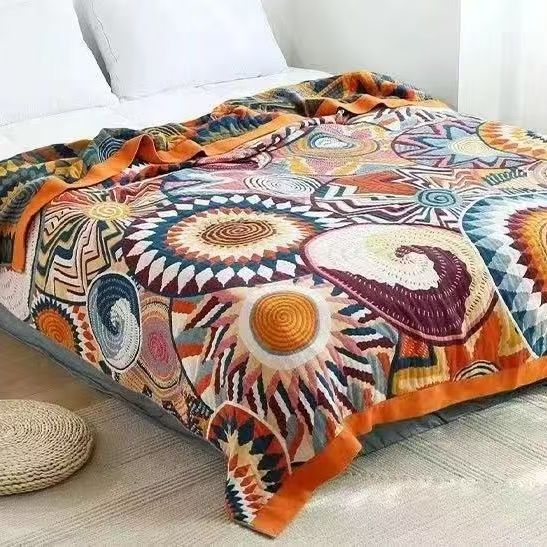 Pure Cotton Gauze Single/Double Summer Cooling Blanket