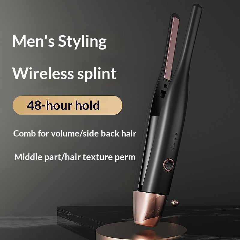Hommes sans fil Mini lisseur de cheveux et curling Combo de fer