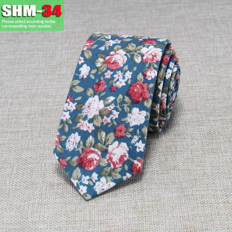 Narrow Casual Patterned Tie pour les hommes