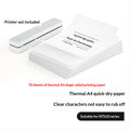 MT610 Imprimante thermique portable sans fil Bluetooth A4 pour documents maison et bureau