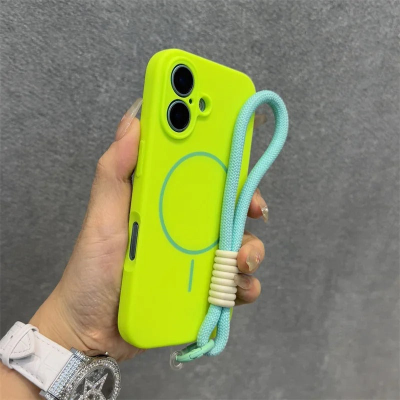 Boîtier de téléphone à aspiration magnétique en silicone
