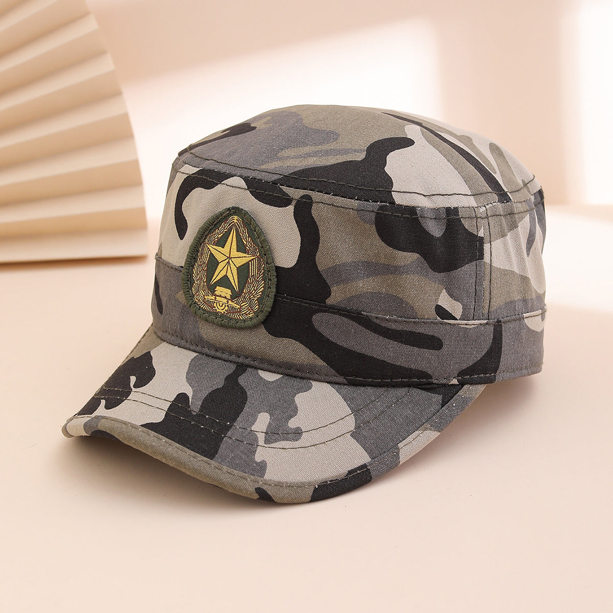 Casquette de baseball plate emblem imprimée par lots de couleur unie