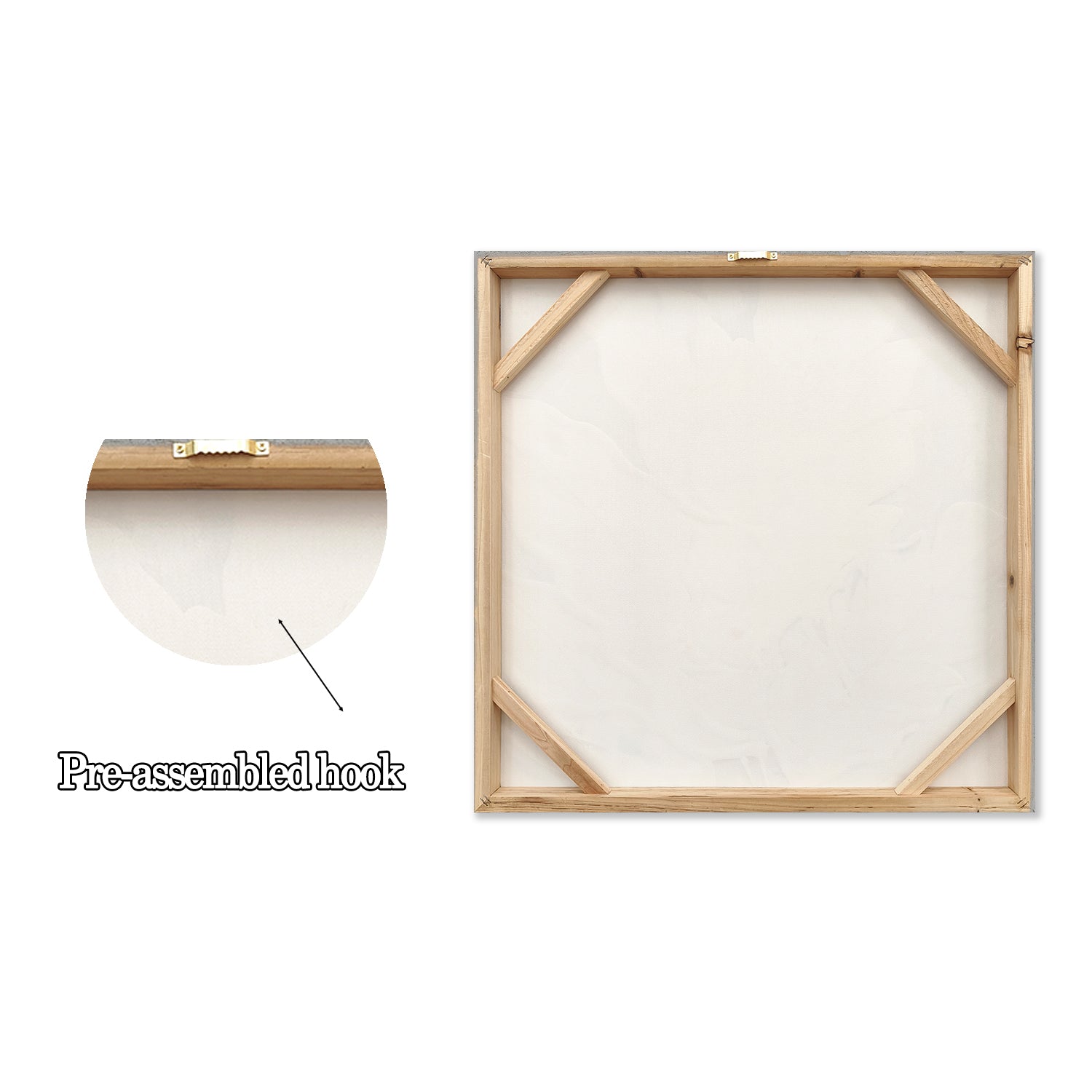 24x24 Ensemble de 2 Leaf Art Botanique