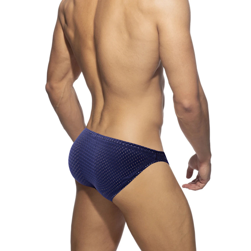 Slips de design Convex de type U en mesh élastique élevé pour homme