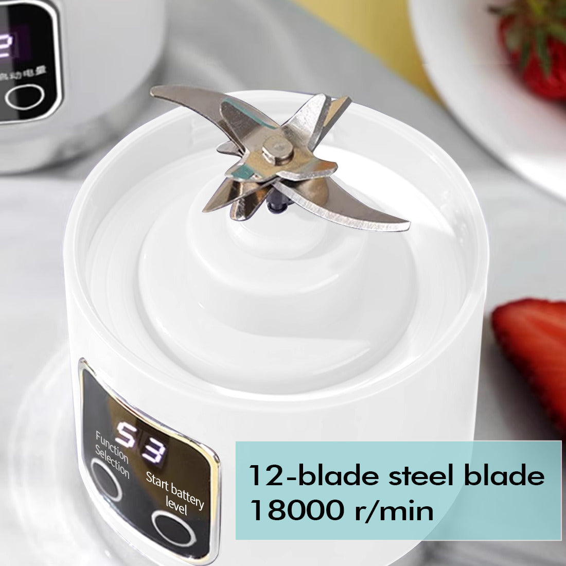 Portable USB Rechargeable Juicer Cup Mélangeur de mélangeur électrique Smoothie Maker 450ml