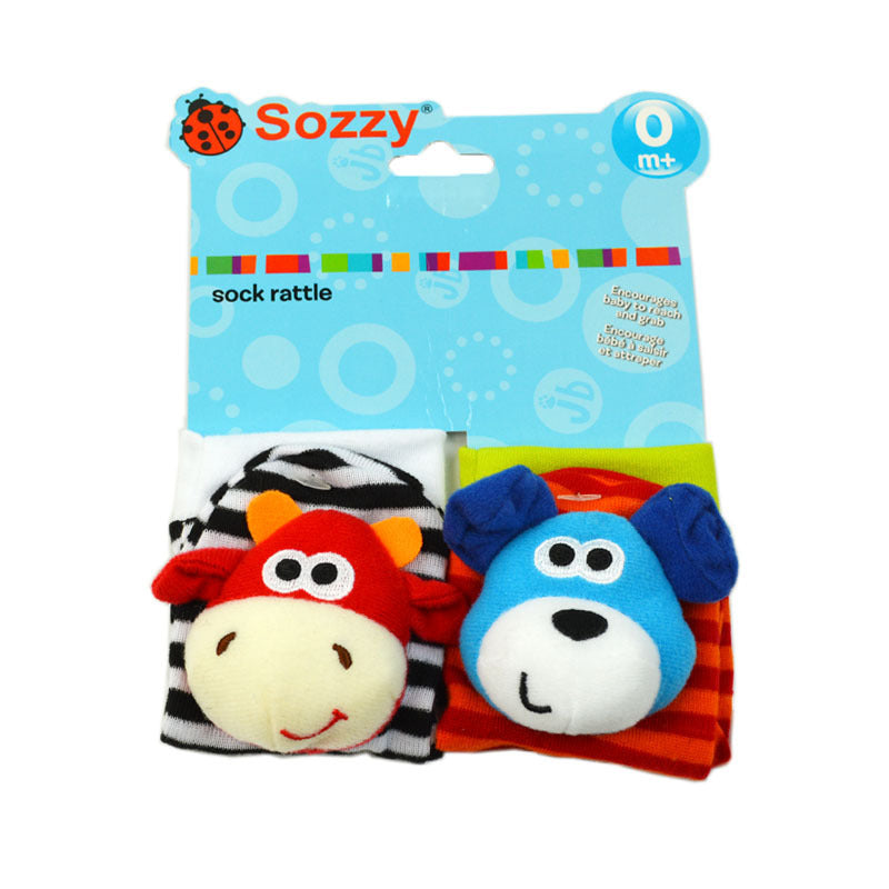 Chaussettes croustillantes en peluche d'animaux