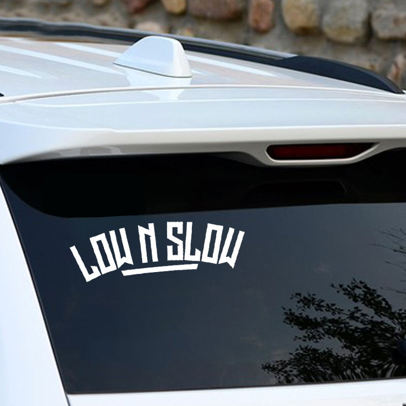 Stickers Voiture Personnalisé Basse Vitesse et Vitesse Lente Convient aux corps de fenêtre