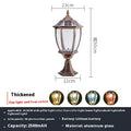 Solar Pilier Lampe Cour extérieure