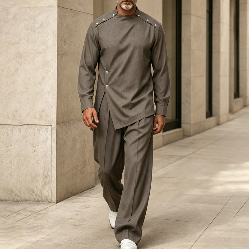 Pantalons et top à manches longues pour hommes occasionnels