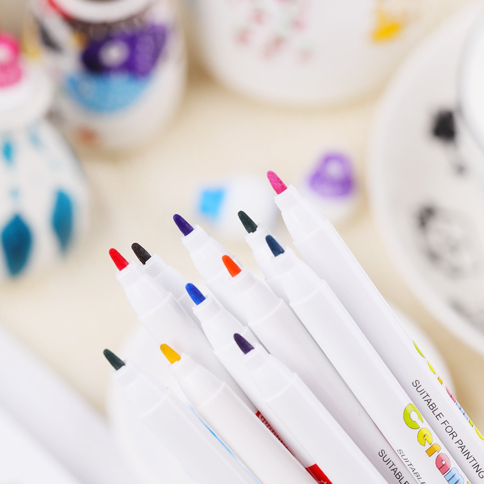 Céramique et peint surface marqueur acrylique résistant à l'eau 24 couleurs