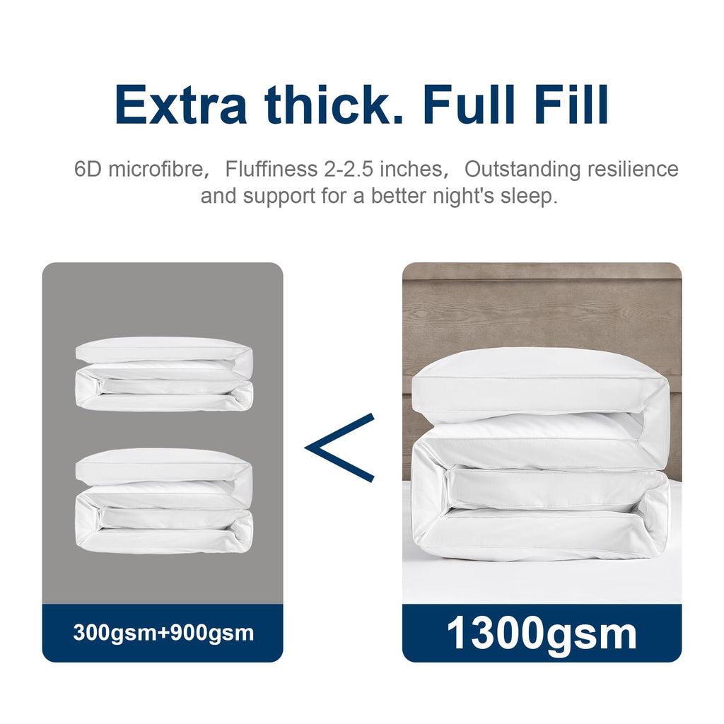 Solution de sommeil Topper matelas ultra doux taille Reine - Rayon dérivé de l'oreiller en bambou