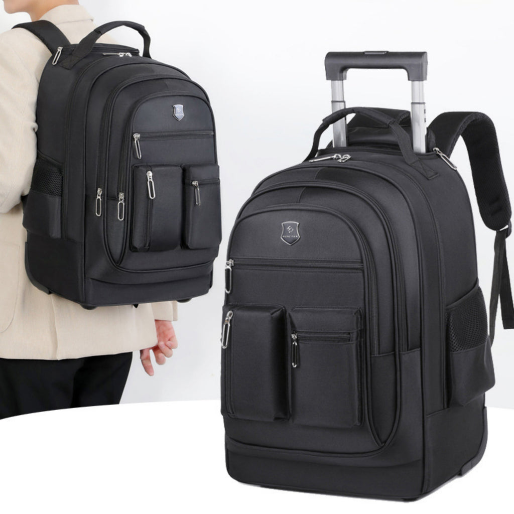 Sac à dos de voyage de grande capacité avec roues