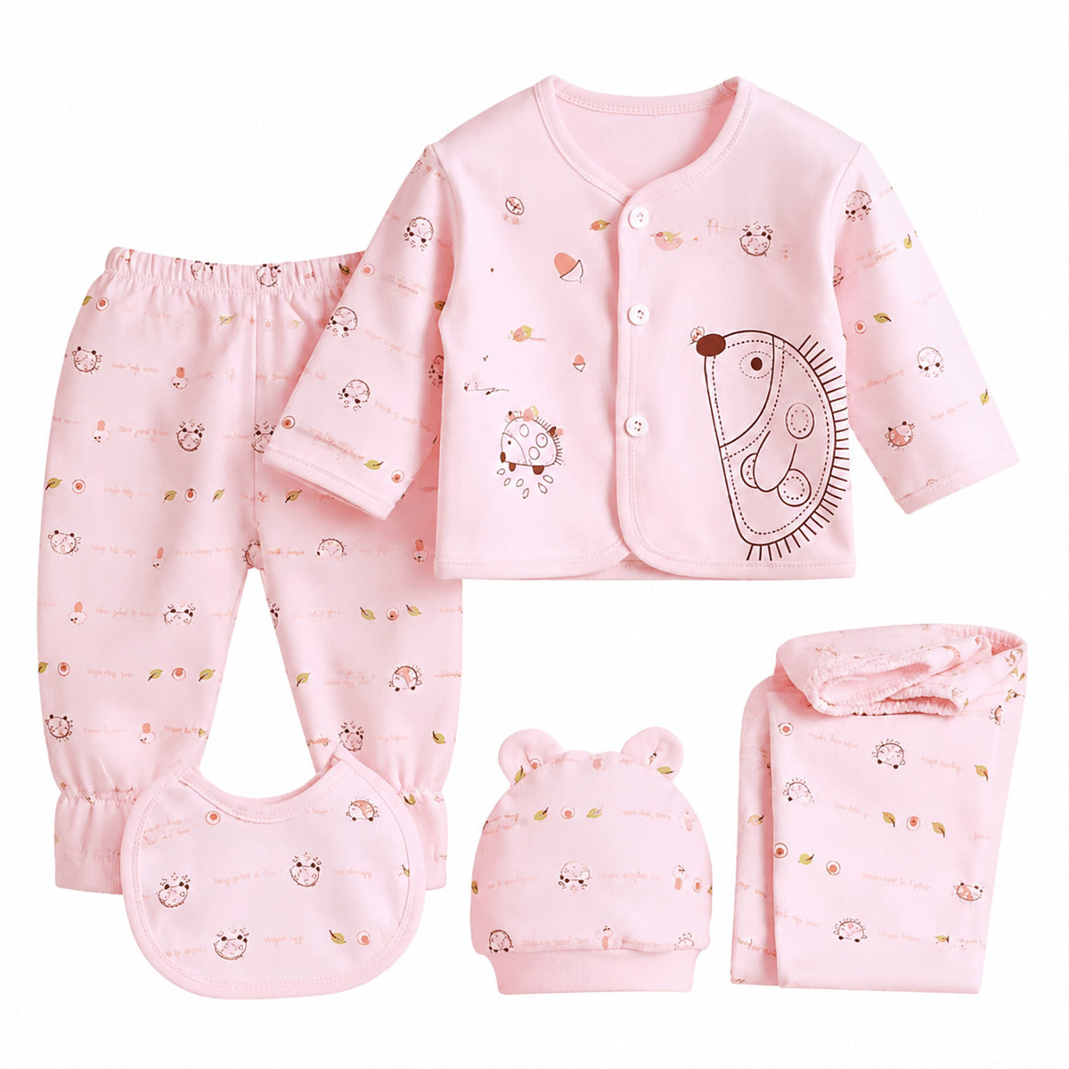 Ensemble de sous-vêtements Bébé Long Sleeve Cardigan Top Pantalon Loungewear Self-pickup seulement