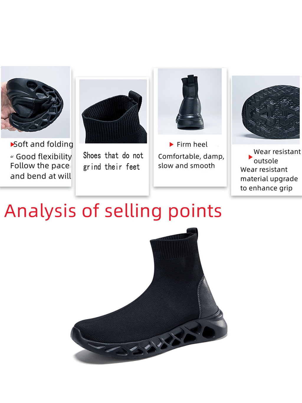 Chaussettes extensibles haut de gamme Chaussettes en cheville Chaussures respirantes