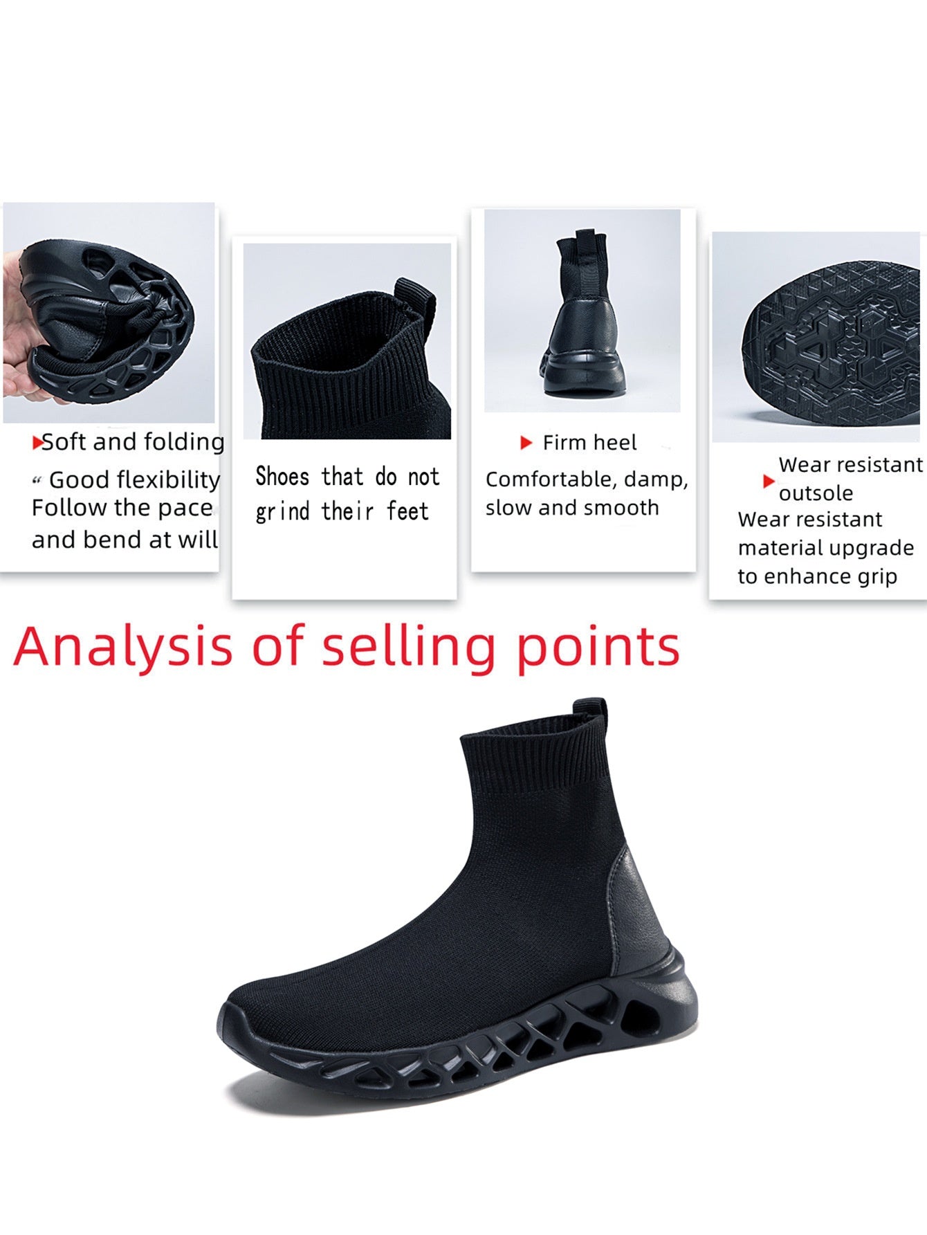 Chaussettes extensibles haut de gamme Chaussettes en cheville Chaussures respirantes