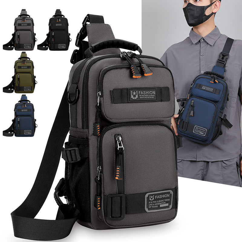 Sac de poitrine pour hommes Grande capacité personnalisée Trendy Portable Epaule