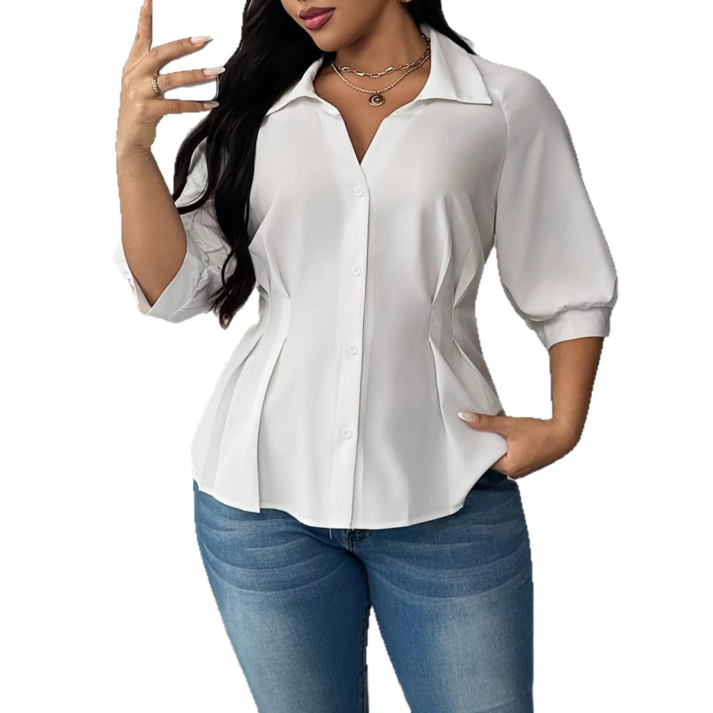 Plus-taille femmes Blouse Springsummer Style