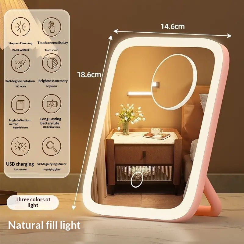Rétroviseur de vanité de bureau avec fonction de recharge