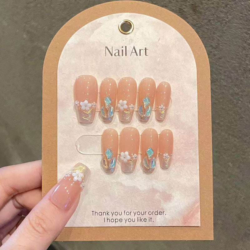 Art des ongles Printemps Petites fleurs Vibe d'été Faux ongles