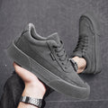 Casual Board Flat Shoes Hommes Respirant Sneakers en dentelle épaisse pour la marche